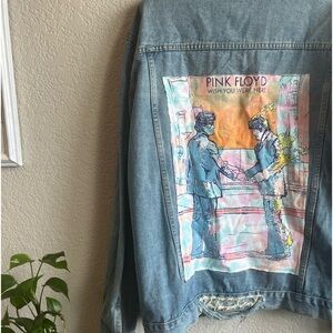 One of a Kind Pink Floyd Jean Jacket